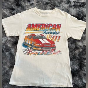 Race car tee “American thunder” size small